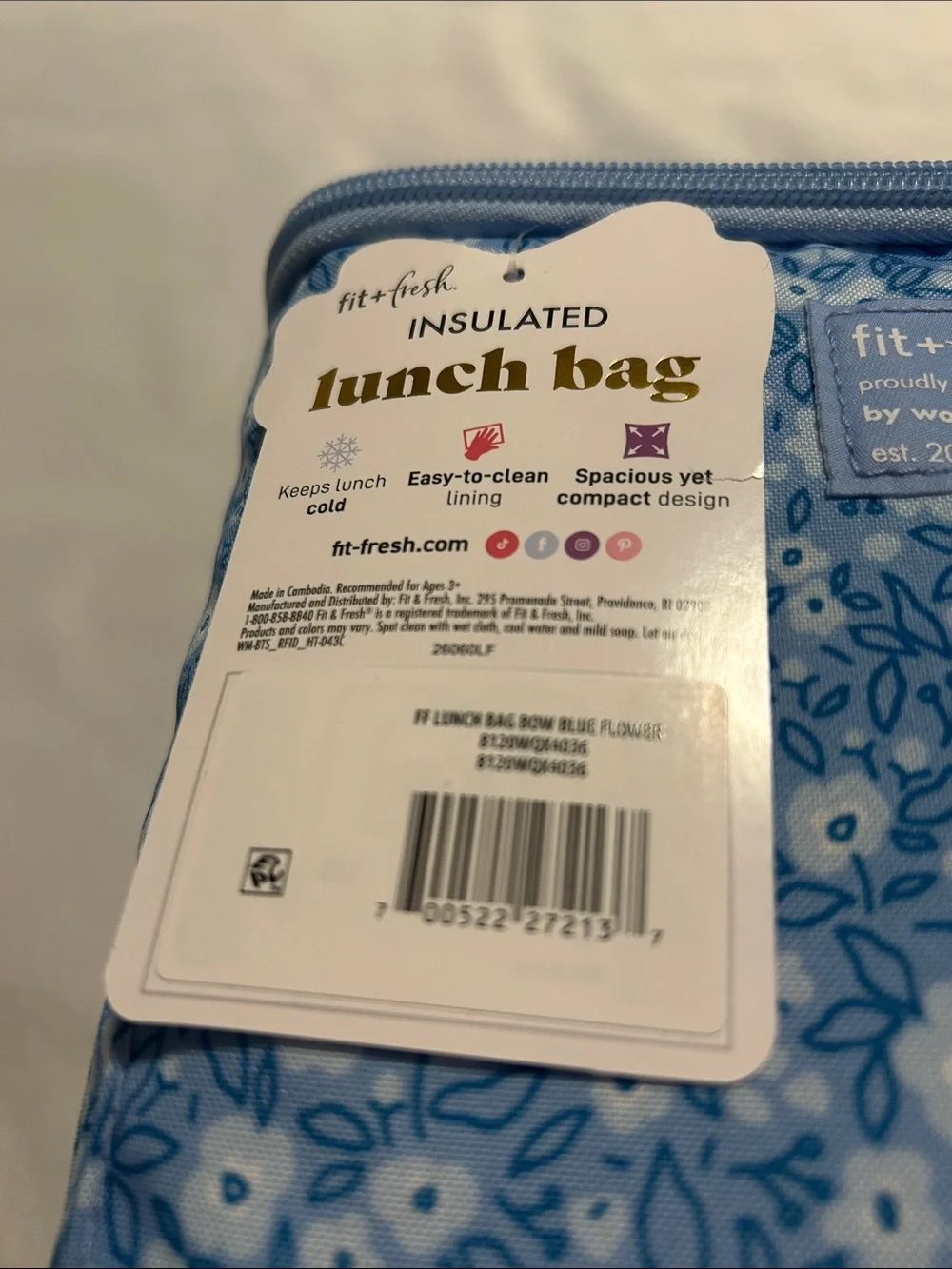 Fit and Fresh kids insulated lunch bag new.